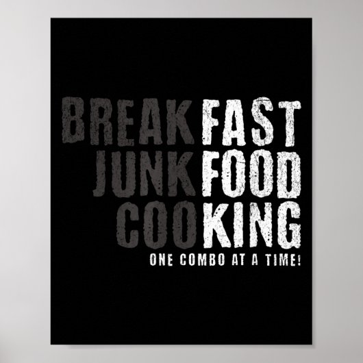 Poster Funny Fast Food Lovers Gift For Foodie Fans And Ad (Devant)