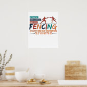 Poster Funny Fencing Fencer Tee - Tout ce que vos parents (Cuisine)
