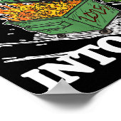 Poster Funny Feral Raccoon Rollin' Into 2026 Happy New Ye (Coin)