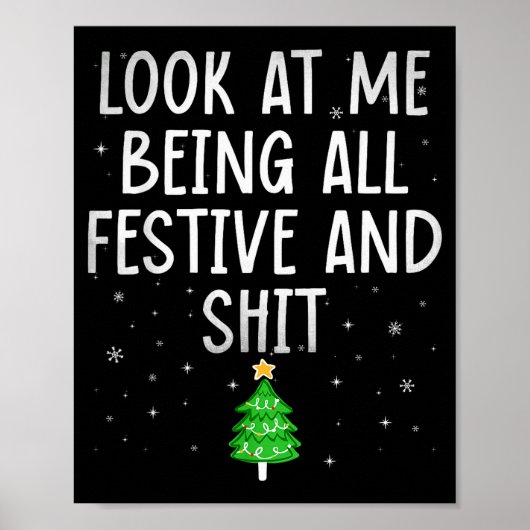 Poster Funny Festive Christmas Shirt Holiday Humor For Me (Devant)