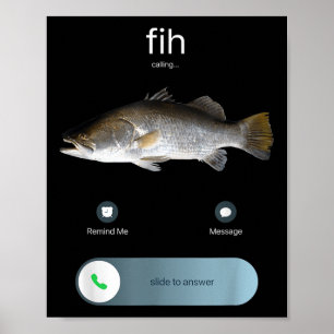 Poster Funny Fih Calling, Fih Incoming Call Meme, Fih Fis