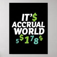 Funny Finance Accountant Office It's Acrual World