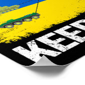 Poster Funny Finders Keepers Farmer Tractor Tank Support (Coin)