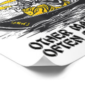 Poster Funny Fishing Quote Confucius Say Fish In Other's  (Coin)