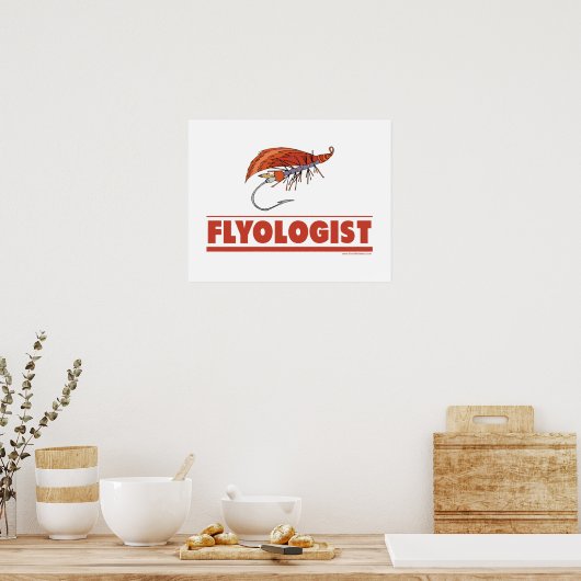 Poster Funny Fly Fishing (Cuisine)