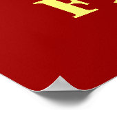 Poster Funny Fly Fishing Truite Photo (Coin)