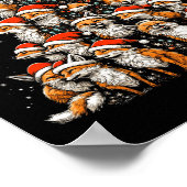 Poster Funny Fox Christmas Tree Foxes Xmas Fox Lover Enfa (Coin)