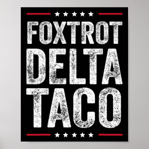 Poster Funny Foxtrot Delta Taco2
