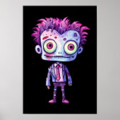 Poster Funny Frankenstein Monster Halloween Fun (Devant)