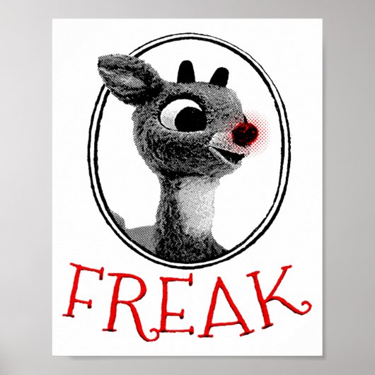 Poster Funny Freak Rudolph The Red Nosed Reindeer Christm (Devant)