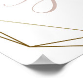 Poster Funny Free Drinks Bar Menu Signer Rose Gold (Coin)