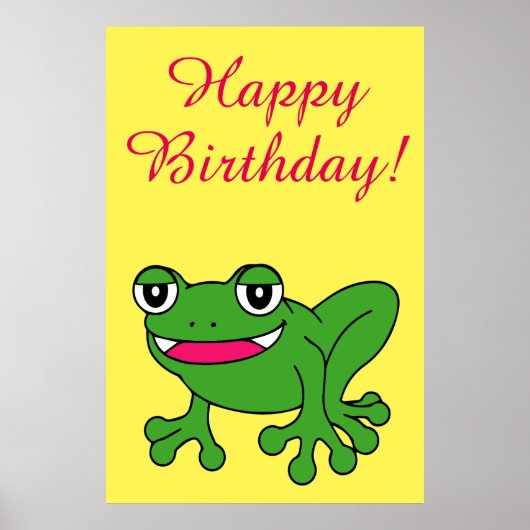 Poster Funny frog (Devant)