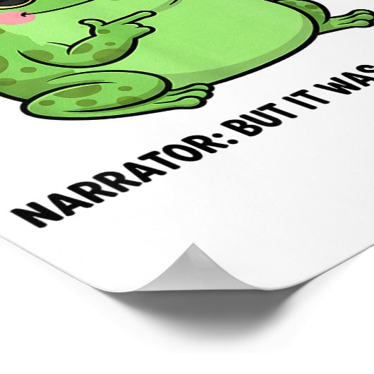 Poster Funny Frog Me No Problemo Narrator But It Was All (Coin)