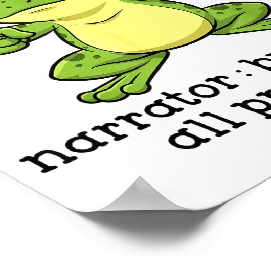 Poster Funny Frog Me No Problemo Narrator But It Was All (Coin)