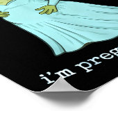 Poster Funny Frog Pregnancy Announcement Medieval Pregnan (Coin)