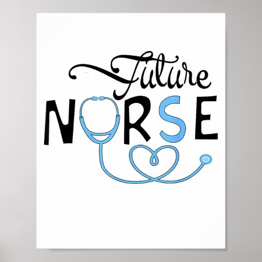 Poster Funny Future Nurse Nursing School Student Nurse In (Devant)