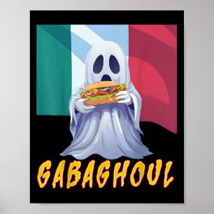 Poster Funny Gabaghoul Gabagool Italien Américain Hallowe