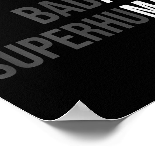 Poster Funny Gag Gift For Dad - Old Man Bold Bad Superhum (Coin)