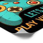 Poster Funny Gamer Gift For Boys Console Video Game Prese (Coin)
