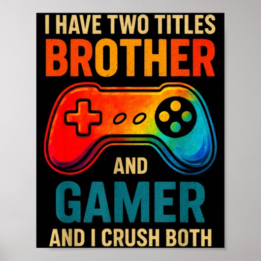 Poster Funny Gamer Graphic Tee For Boys Teens Kids Video  (Devant)
