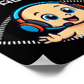 Poster Funny Gamer Pregnancy Announcement – Bruh New Play (Coin)