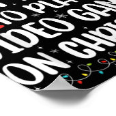 Poster Funny Gamer Xmas Likely Play Video Games On Christ (Coin)