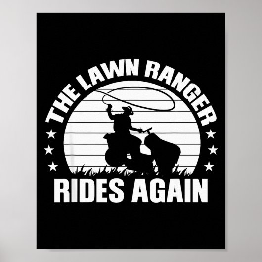 Poster Funny Garden And Mow Fields Sayings The Lawn Range (Devant)
