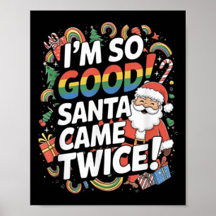 Poster Funny Gay Père Noël Lgbt Pun Pride Xma
