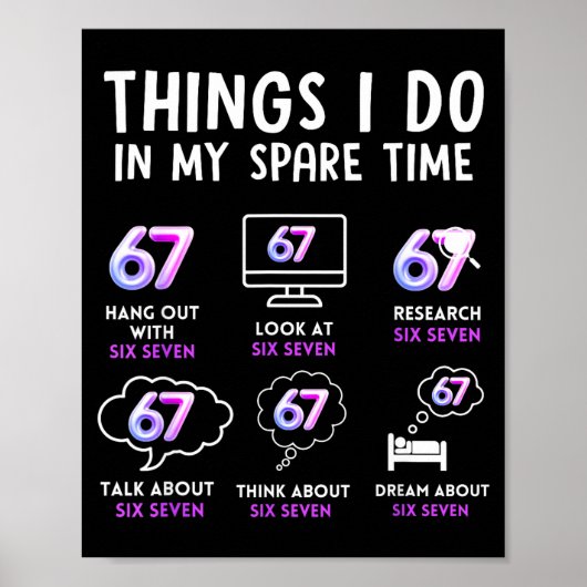 Poster Funny Gen Alpha Lover Trend Fan Modern Youth Humor (Devant)