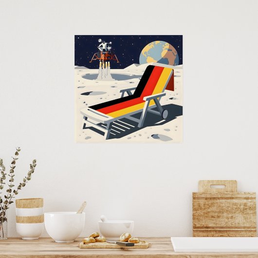 Poster Funny German flag (Cuisine)