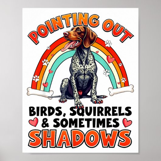 Poster Funny German Shorthaired Inter Design For Dog Love (Devant)