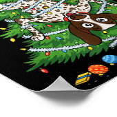 Poster Funny German Shorthaired Inter Dog Christmas Tree (Coin)