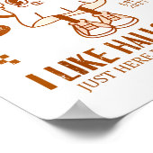 Poster Funny Ghost Apparently, I Like Halloween  (Coin)