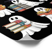 Poster Funny Ghosts Livre de lecture École enseignant Hal (Coin)