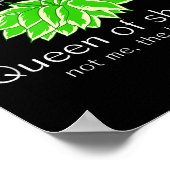 Poster Funny Gift For Gardeners Hosta Plant Queen Of Shad (Coin)