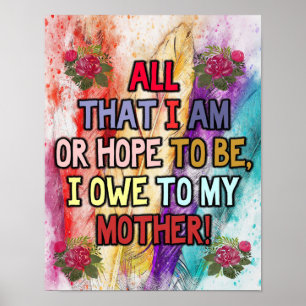 Poster Funny Gift For Mom Funny Quotes To Mommy