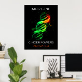 Poster Funny Ginger Powers Activated Redhead DNA Wall Art (Bureau à domicile)