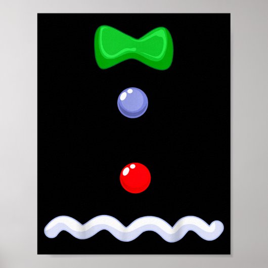 Poster Funny Gingerbread Man Christmas Costume  (Devant)