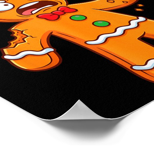 Poster Funny Gingerbread Man Who Did This Pun Cookies Wom (Coin)