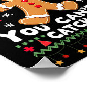 Poster Funny Gingerbread Running Team Ugly Christmas Swea (Coin)