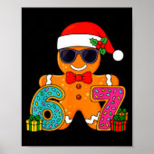 Poster Funny Gingerbread Six Seven 67 Ice Cream Drip Chri (Devant)