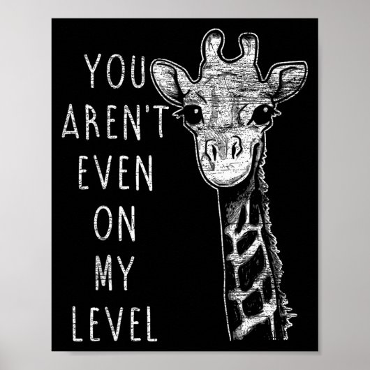Poster Funny Giraffe (Devant)