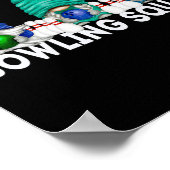 Poster Funny Gnome Bowling Squad For Family Cute Bowling  (Coin)