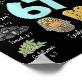 Poster Funny God Did It First 67 Meme Jesus Christian Bib (Coin)