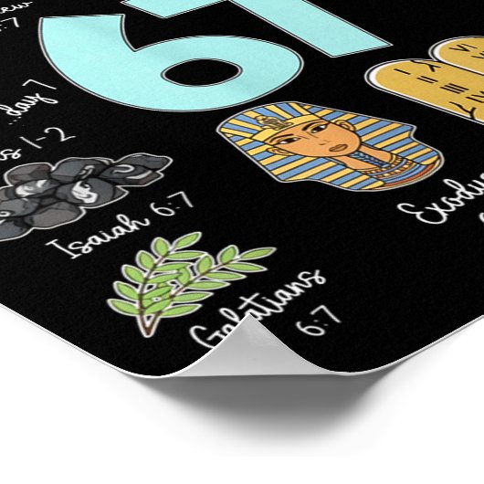 Poster Funny God Did It First 67 Meme Jesus Christian Bib (Coin)