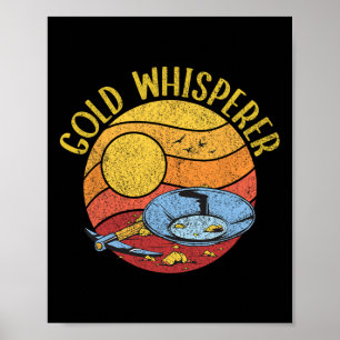 Poster Funny Gold Panning Gold Creusage Trésor Chasse