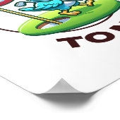 Poster Funny Golf Anniversaire Joyeux Birdie Golfer Garço (Coin)