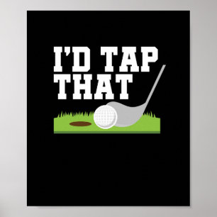 Poster Funny Golfer Puns Je Toucherais Ce Plaisanterie Ad