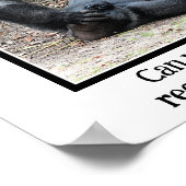 Poster Funny Gorilla, Trop d'affiches de la fête du week- (Coin)