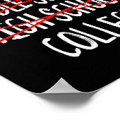 Poster Funny Graduation High School 2025 Lycée (Coin)